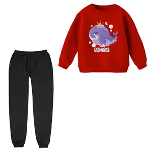 ست سویشرت و شلوار راحتی بچگانه مدل نهنگ تاجدار 