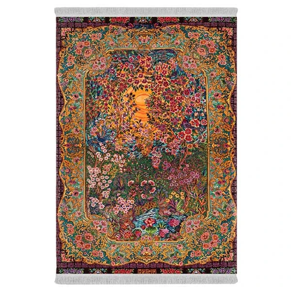 فرش پارچه‌ای دفه مدل فرشینه هازان مخمل کد 137