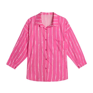 شومیز آستین بلند یقه برگردان زنانه مدل FB3421