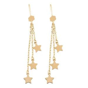 گوشواره طلا 18 عیار زنانه عدنان مدل DFG996