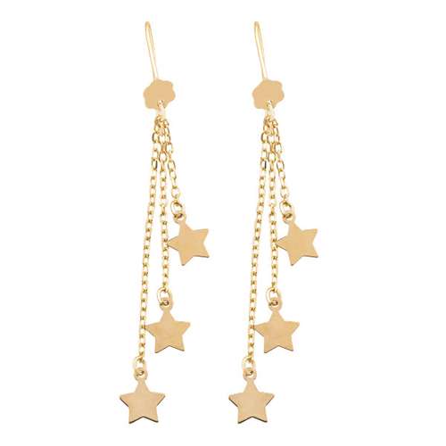 گوشواره طلا 18 عیار زنانه عدنان مدل DFG996