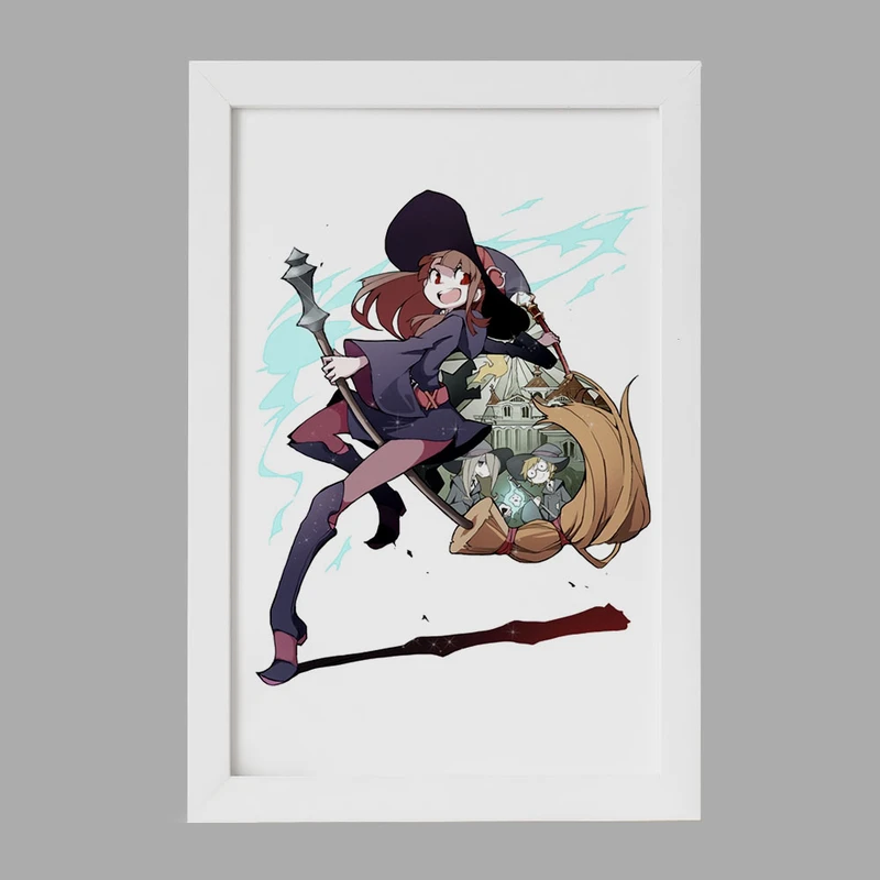 تابلو خندالو مدل اکو انیمه جادوگران کوچک Little Witch Academia  کد 22868
