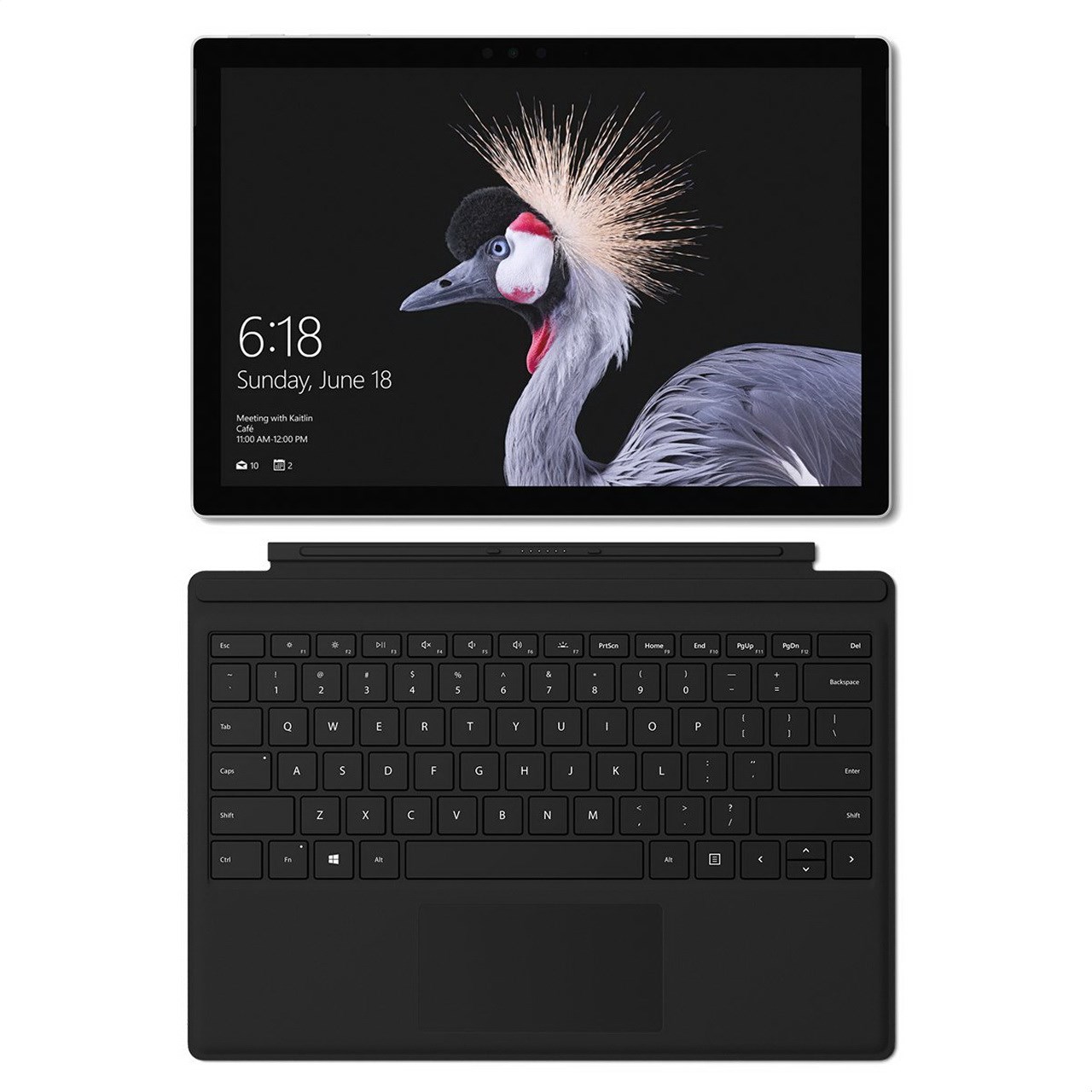 تبلت مایکروسافت مدل- Surface Pro 2017- B به همراه کیبورد مشکی و کیف اورجینال Maroo Sleeve - ظرفیت 128 گیگابایت