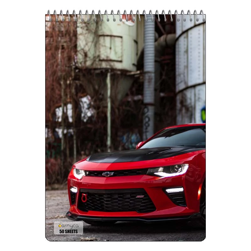 دفتر نقاشی 50 برگ سیمی کارنیکا طرح شورولت کامارو Chevrolet Camaro کد 41127