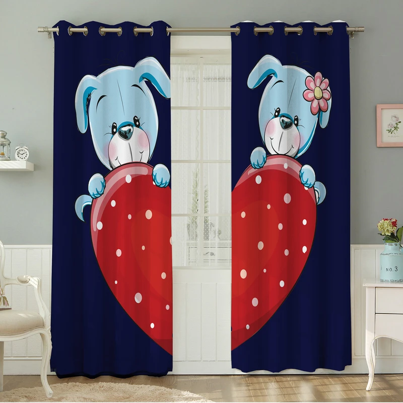 پرده نیروانا طرح کودک  مدل هازان کد 4113 سایز 140×280 سانتی متر