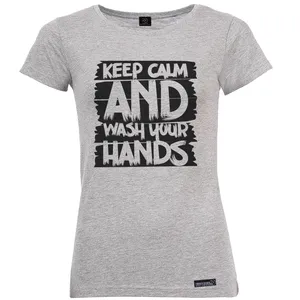 تی شرت آستین کوتاه زنانه 27 مدل Wash Your Hands کد MH1496