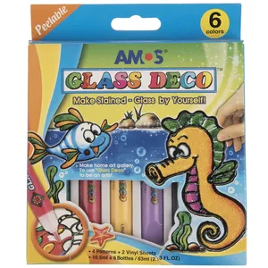 بسته ساخت برچسب آموس مدل Glass Deco کد GD10P6