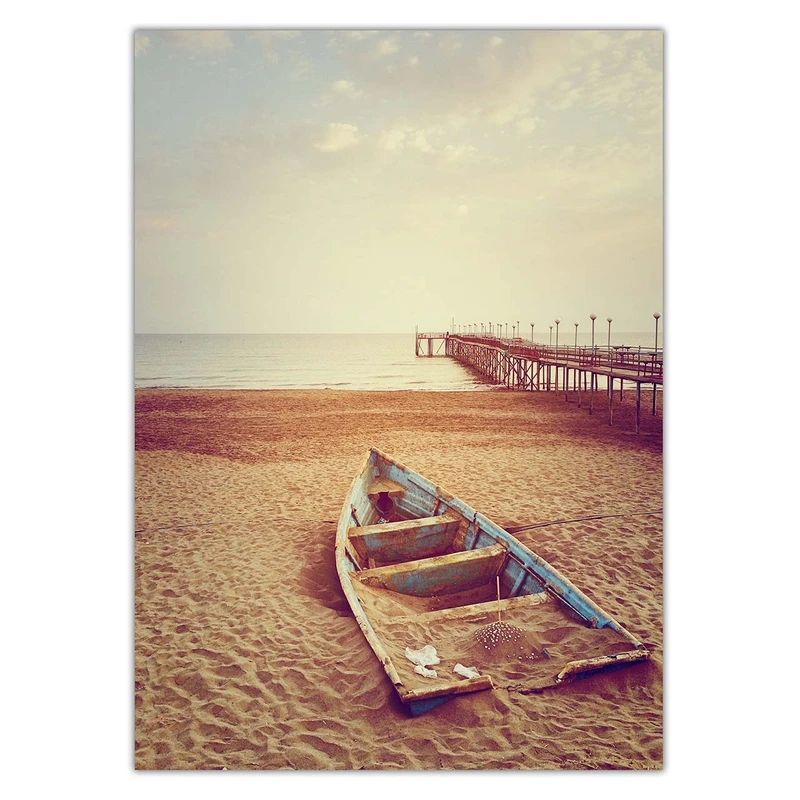 تابلو شاسی ونسونی طرح Sited Down Boat سایز 50x70 سانتی متر