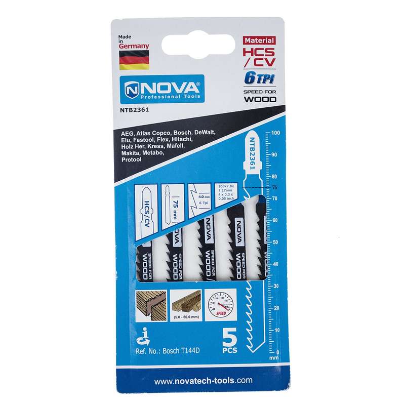 تیغه اره عمودبر نووا مدل NTB 2361 بسته 5 عددی