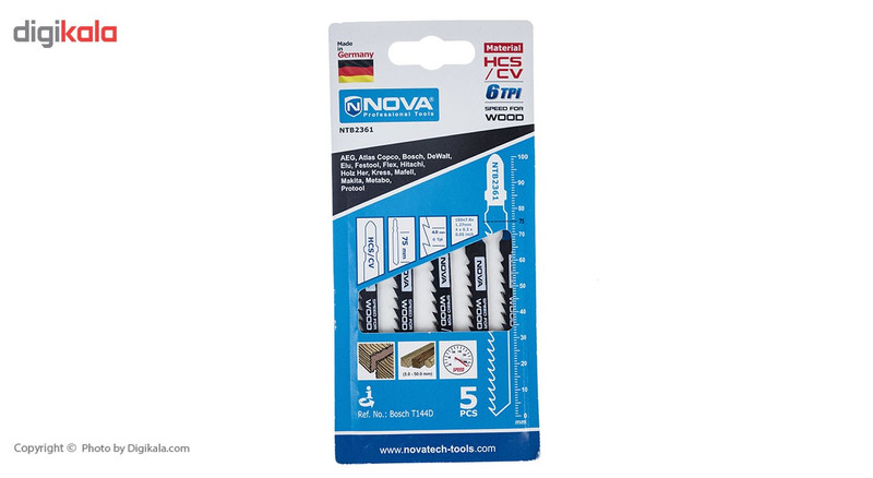 تیغه اره عمودبر نووا مدل NTB 2361 بسته 5 عددی