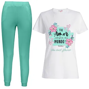 ست تی شرت و شلوار دخترانه مدل 112