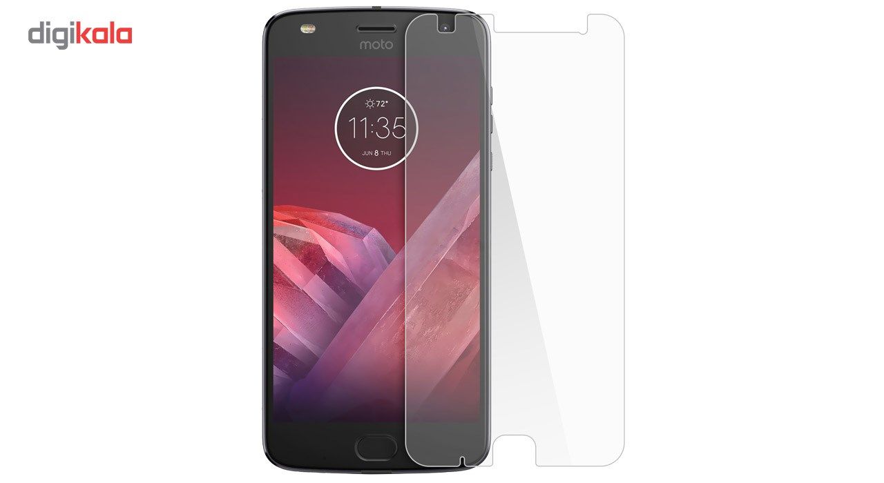 محافظ صفحه نمایش شیشه ای تمپرد مدل Full Cover مناسب برای گوشی موبایل موتورولا Moto Z2 Play main 1 4