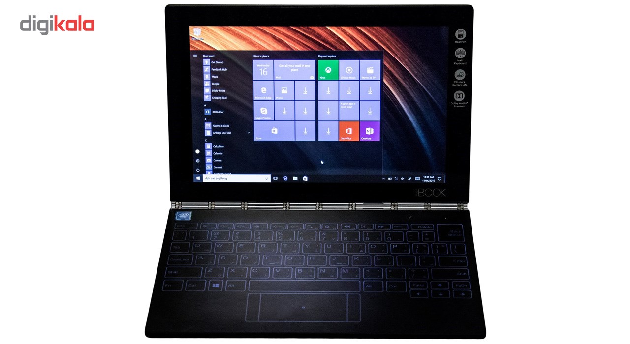 تبلت لنوو مدل Yoga Book With Windows WiFi ظرفیت 128 گیگابایت