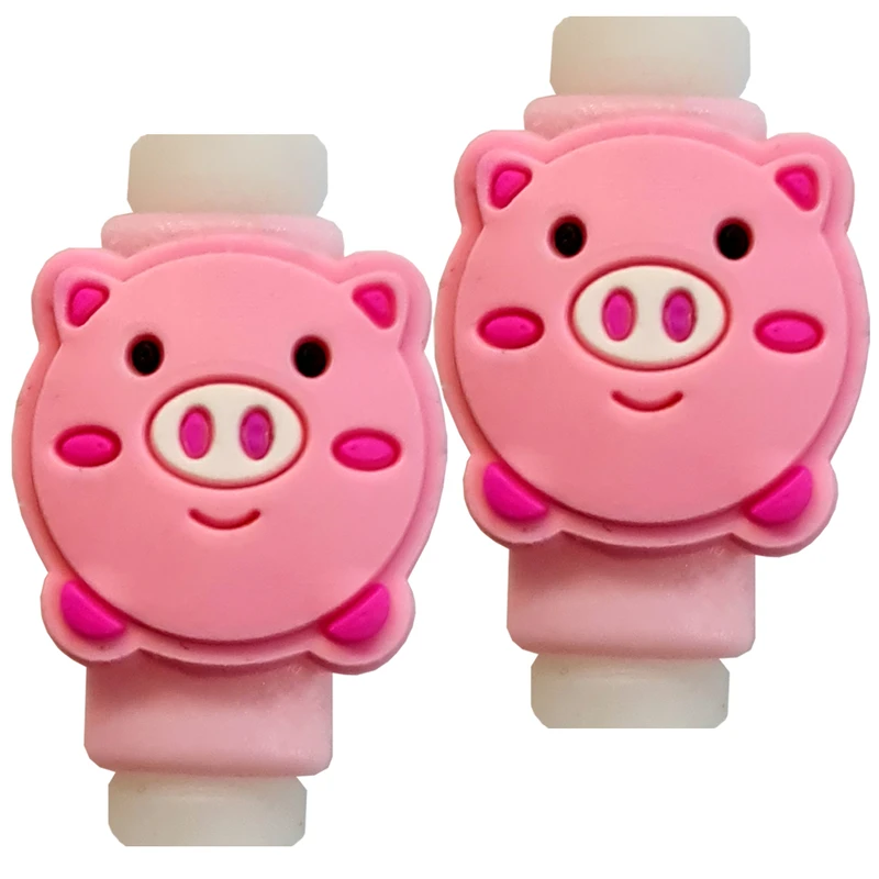 محافظ کابل مدل Cute Pig 02 بسته 2 عددی