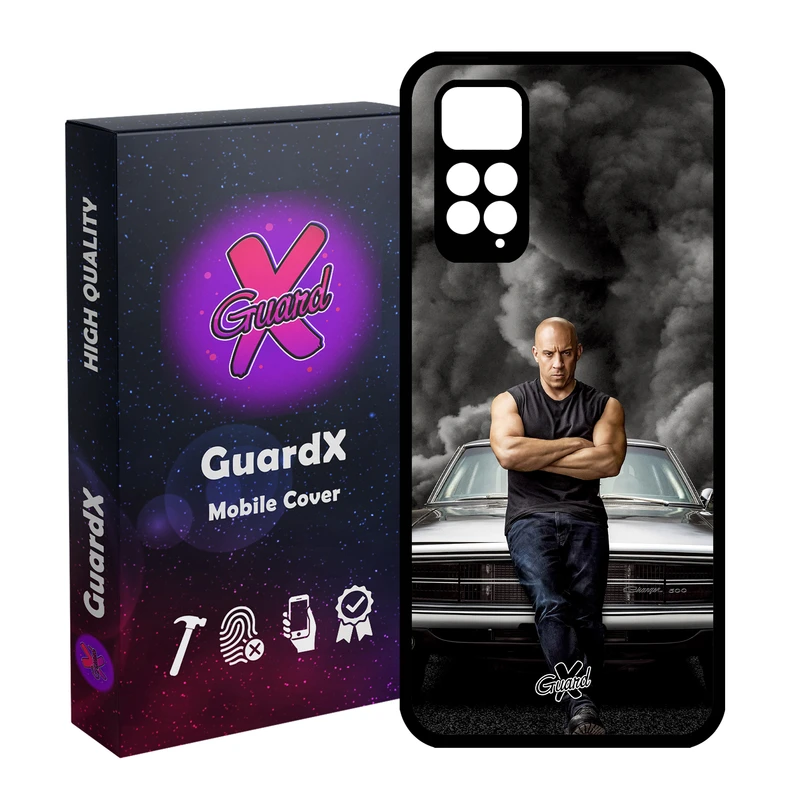 کاور گارد ایکس طرح Vin Diesel مدل Glass10183 مناسب برای گوشی موبایل شیائومی Redmi Note 11S/ Note 11 4G