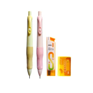 مداد نوکی 0.5 میلی متری کریتورز کلاس مدل مارشمالو طرح پاستلی به همراه نوک مداد و پاک کن بسته 4 عددی