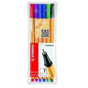 Stabilo Point 88 6 Color Rollerball Pen