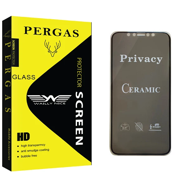 محافظ صفحه نمایش سرامیکی وایلی نایس مدل Pergas Glass مناسب برای گوشی موبایل اپل Iphone 11 Pro