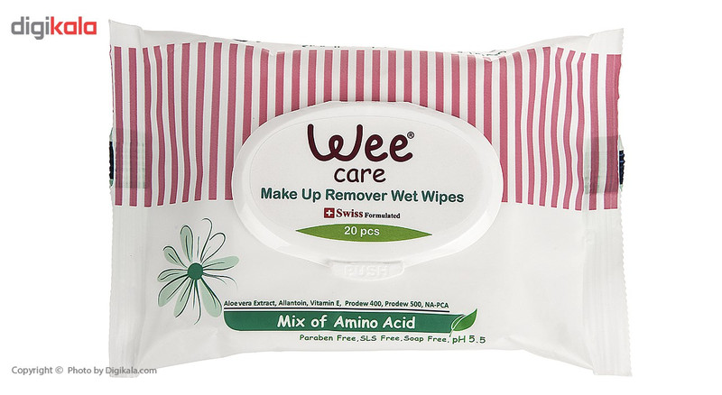 دستمال مرطوب وی مدل Mix Of Amino Acid بسته 20 عددی