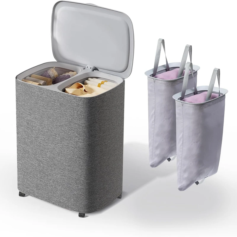 عکس شماره 4 : سبد رخت چرک مدل ترولی چرخ دار 50