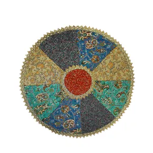  رومیزی ترمه مدل چهل تکه سالار کد F132