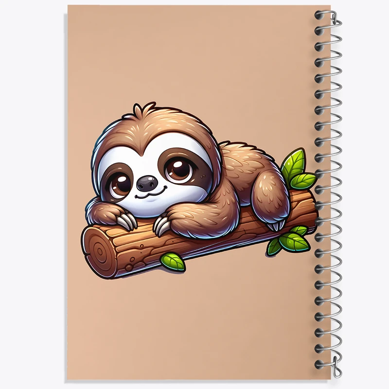 دفتر نقاشی 50 برگ خندالو طرح تنبل بامزه کد F7734