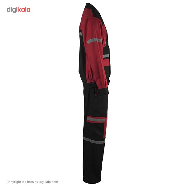 کاپشن و شلوار مهندسی خادم مدل قرمز سرشانه مشکی