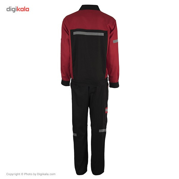 کاپشن و شلوار مهندسی خادم مدل قرمز سرشانه مشکی