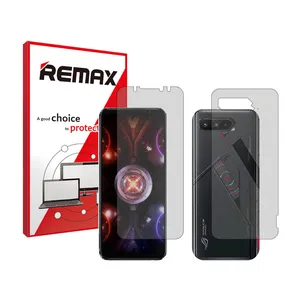 Remax Resistant model matte screen protector suitable for the Asus ROG Phone 5 Pro mobile phone along with the back protector