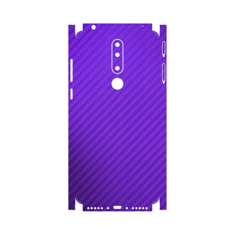 برچسب پوششی ماهوت مدل Purple-Fiber-FullSkin مناسب برای گوشی موبایل نوکیا 3.1 Plus