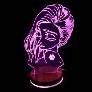 چراغ خواب اتاق کودک مدل بالبینگ سه بعدی دختر کد 1780