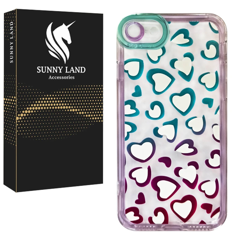 کاور سانی لند مدل Heart مناسب برای گوشی موبایل اپل iPhone 7 / 8 / SE 2020 / SE 2022