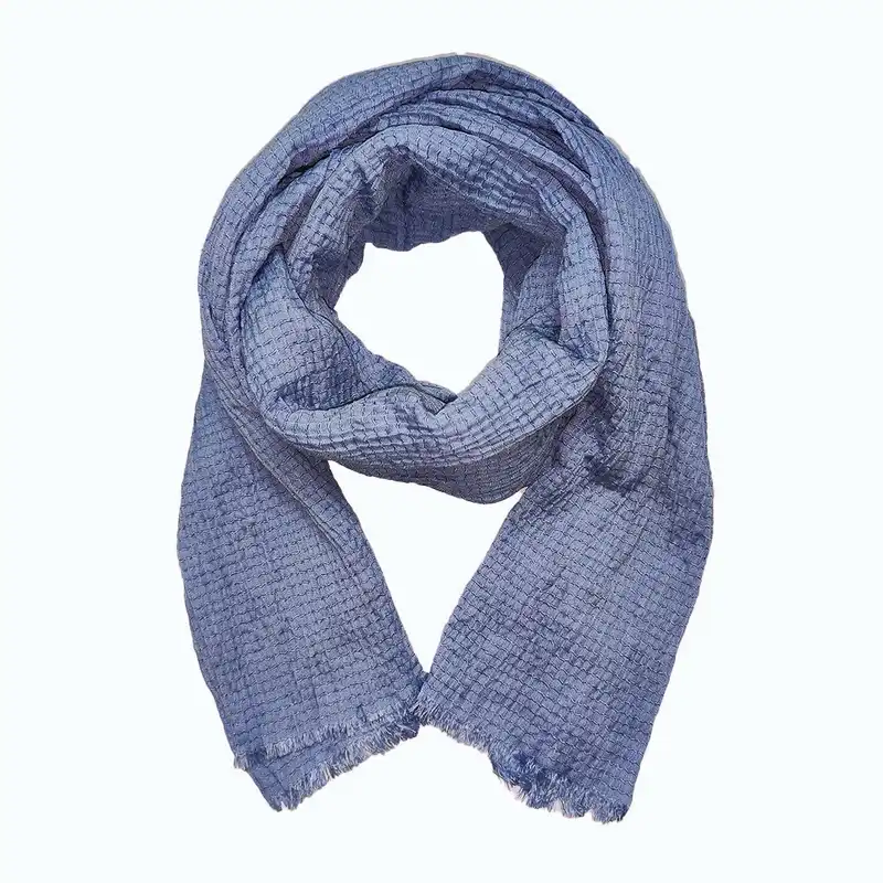 شال زنانه مدل پلیسه کشی نخی