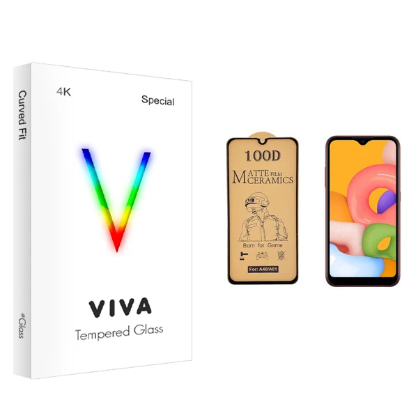 محافظ صفحه نمایش سرامیکی ویوا مدل 4K مناسب برای گوشی موبایل سامسونگ Galaxy A01