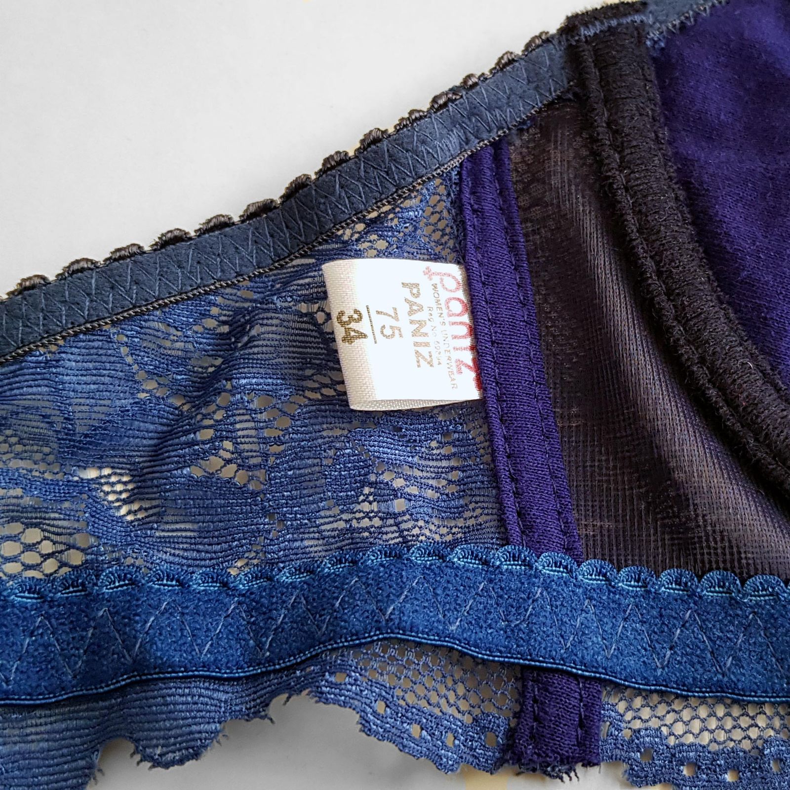 سوتین زنانه پانیذ مدل فنردار گیپوری کد 66336-new -  - 6