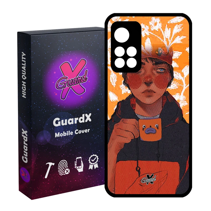کاور گارد ایکس طرح Girl مدل Glass10319 مناسب برای گوشی موبایل شیائومی Redmi Note 11 Pro Plus 5G
