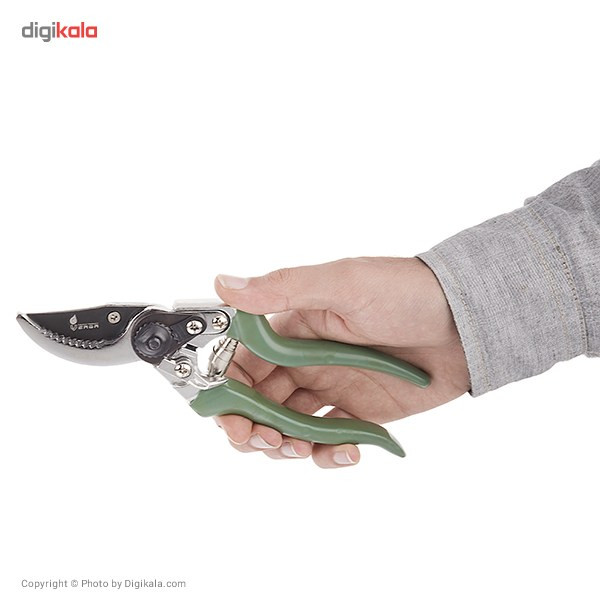 قیچی باغبانی تیغه دندانه دار ورگا مدل 8 اینچ