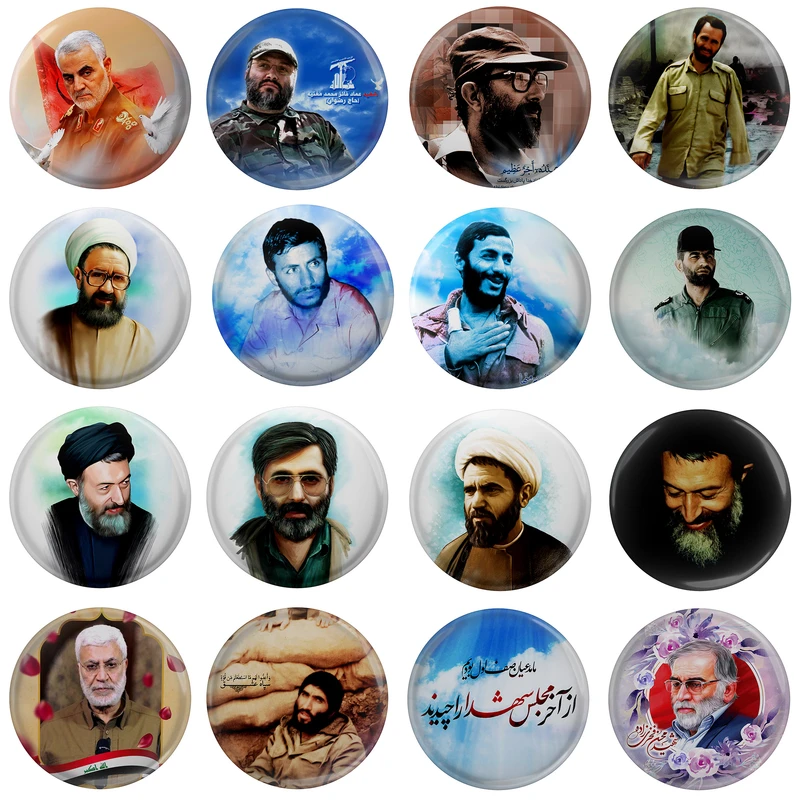 پیکسل مدل شهید های دفاع مقدس مقاومت انقلاب ایران کد S1-16 مجموعه 16 عددی