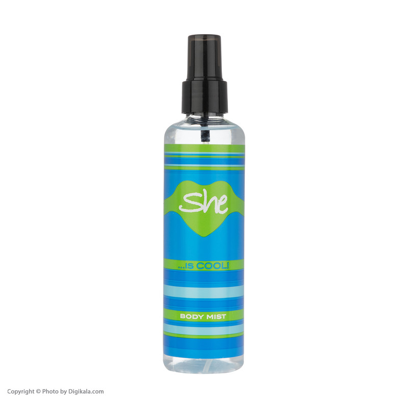 بادی میست زنانه شی مدل Is Cool حجم 220 میلی لیتر
