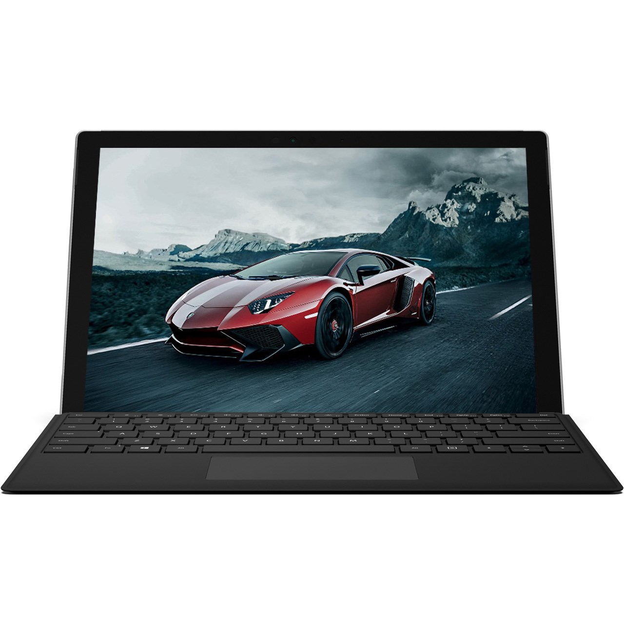 تبلت مایکروسافت مدل Surface Pro 2017 - C به همراه کیبورد Black Type Cover و کاور اس تی ام  مدل Dux