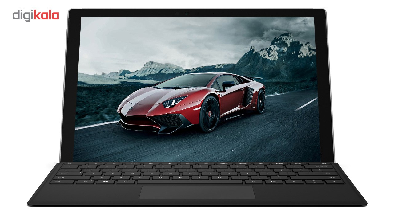 تبلت مایکروسافت مدل Surface Pro 2017 - C به همراه کیبورد Black Type Cover و کاور اس تی ام  مدل Dux
