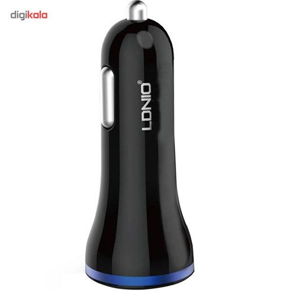 شارژر فندکی الدینیو مدل DL-C23 همراه با کابل microUSB شارژر فندکی الدینیو مدل DL-C23 همراه با کابل microUSB