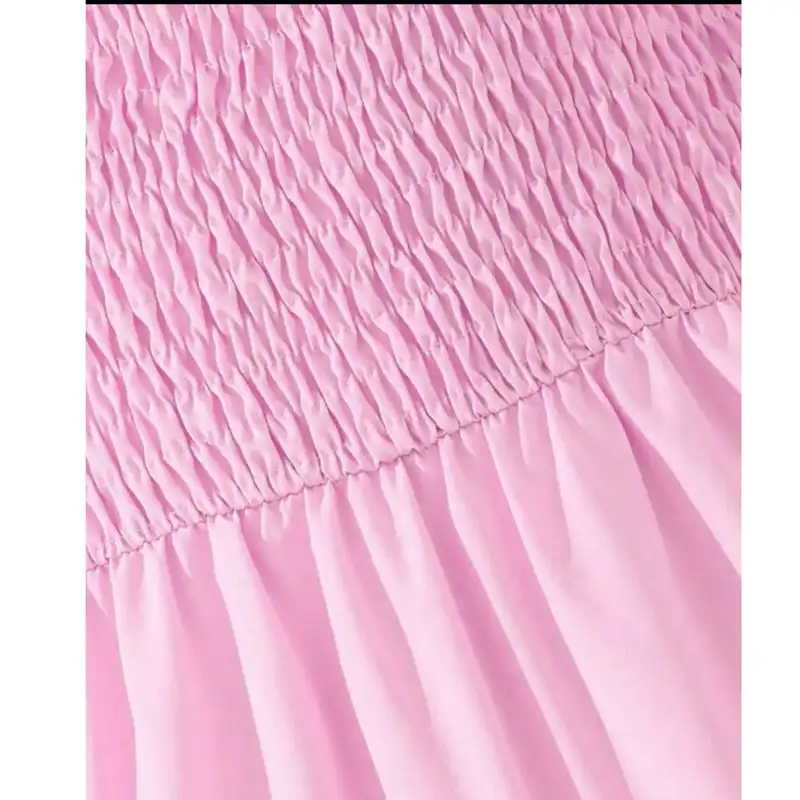 پیراهن زنانه مدل تابستانی رنگ صورتی