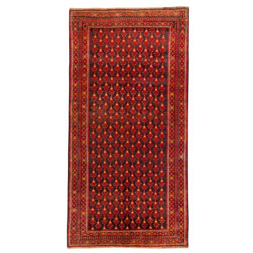 فرش دستبافت دو و نیم متری مدل نقشه بلوچ  کد 33.1857