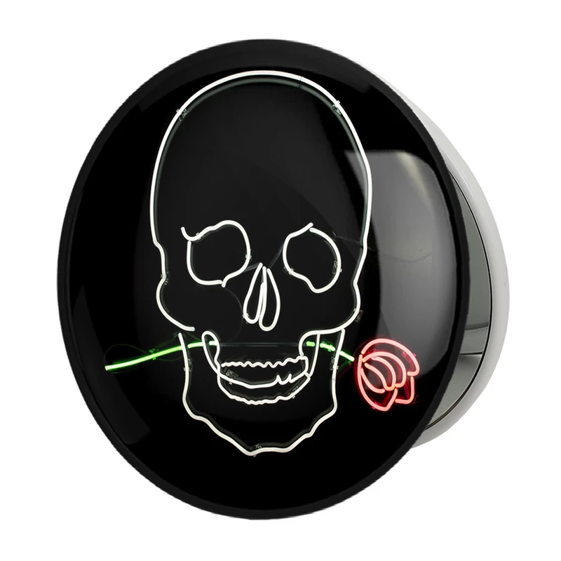 آینه جیبی خندالو طرح اسکلت Skleton مدل تاشو کد 1158 