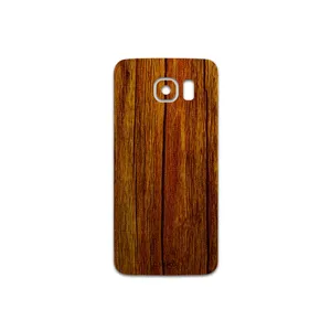 MAHOOT Orange-Wood Cover Sticker for Samsung Galaxy S6