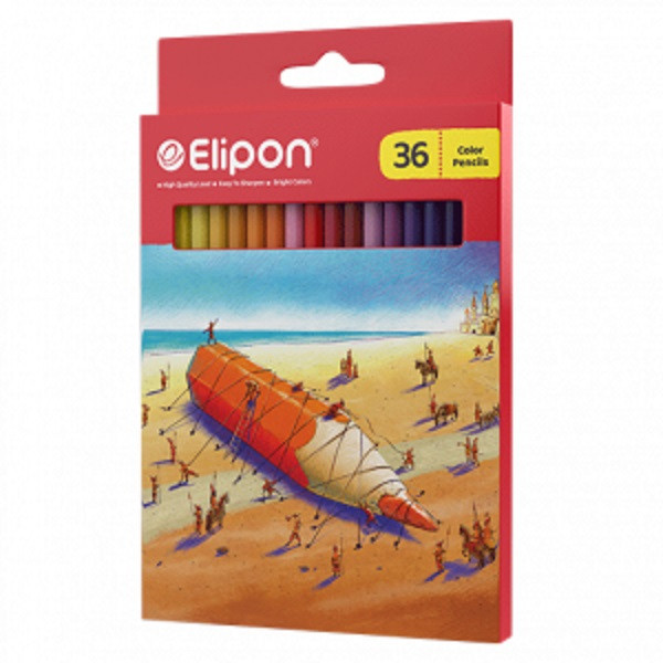 مداد رنگی 36 رنگ الیپون مدل ساحل کد 8121710