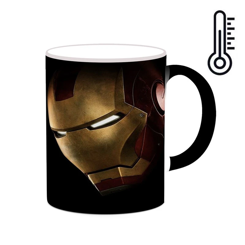 ماگ حرارتی کاکتی مدل مرد آهنی Iron Man کد mgh39124