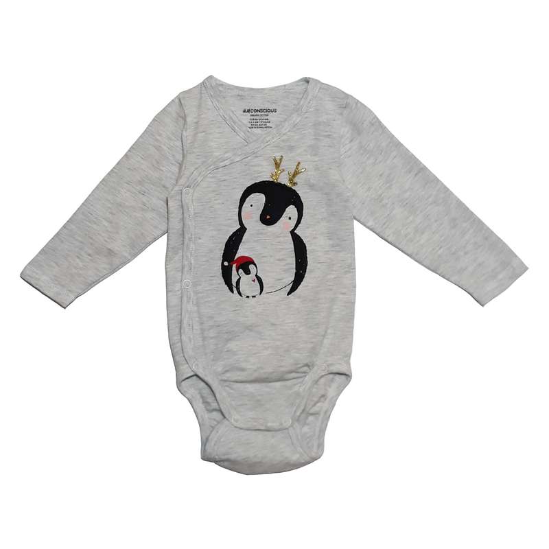 بادی آستین بلند نوزادی اچ اند ام کد 1647