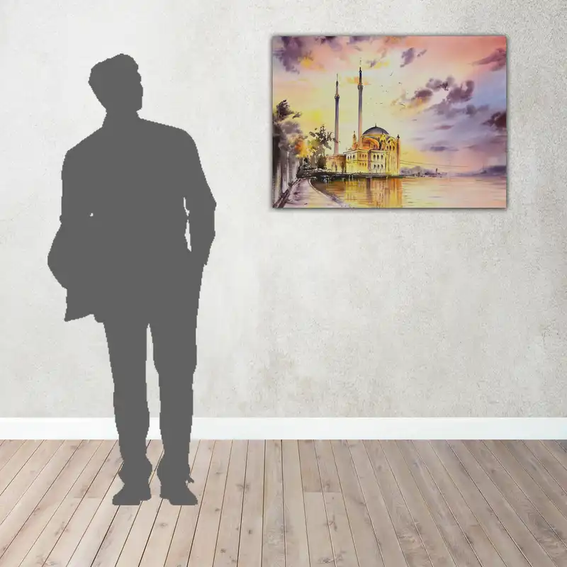 نقاشی آبرنگ طرح ابنیه کد 038